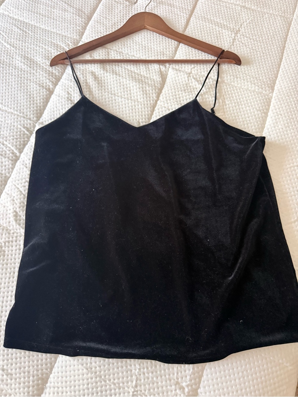 a new day Black Velvet Spaghetti Strap Cami